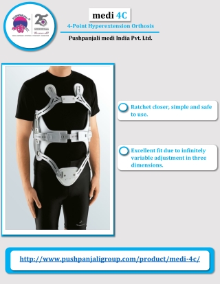 medi 4C – 4 point hyperextension orthosis | Pushpanjali medi India Pvt Ltd