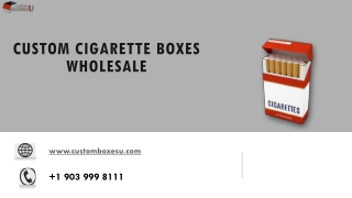Custom cigarette boxes wholesale with Printed logo & Design in UK