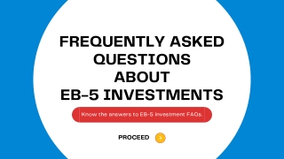 FAQs About EB-5 Investments