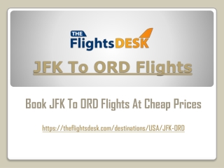 JFK To ORD Flights