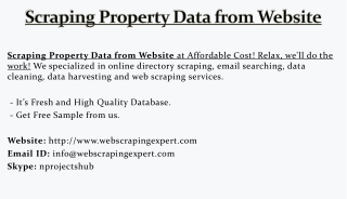 Scraping Property Data from Website