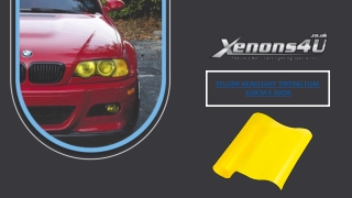 Yellow Headlight Tinting Film 100cm x 30cm