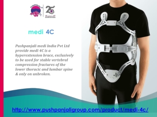 medi 4C – 4 point hyperextension orthosis | Pushpanjali medi India Pvt Ltd