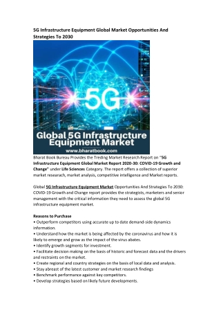 Global 5G Infrastructure Equipment Market Research Report Forecast 2030