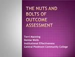 The Nuts and Bolts of Outcome Assessment