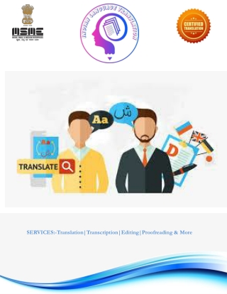 Translation Companies In India |Certified Translation in Delhi NCR