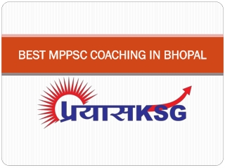 BEST MPPSC COACHING IN BHOPAL