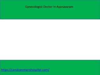 Gynecologist Doctor In Ayanavaram