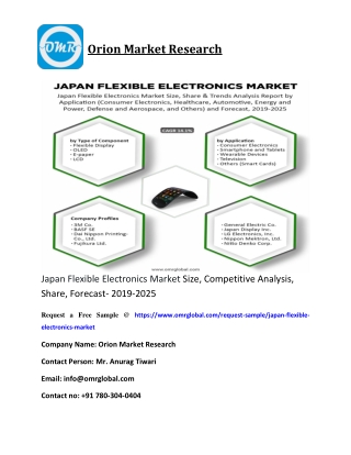 Japan Flexible Electronics Market Size, Competitive Analysis, Share, Forecast- 2019-2025