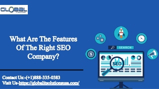 What Are The Features Of The Right SEO Company?-Global It Solutions