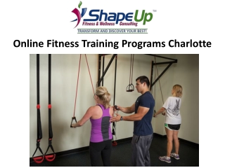 Online Fitness Training Programs Charlotte