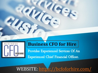 Your Trusted Business Advisor and CFO Partner