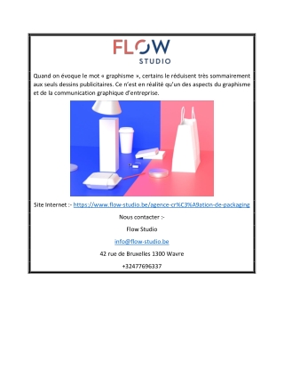 Agence de création de packaging | flow-studio.be