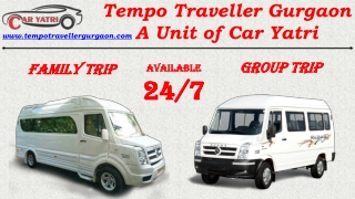 tempo traveller service in gurgaon