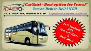 volvo bus on rent in Delhi