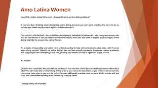 Amo Latina Women