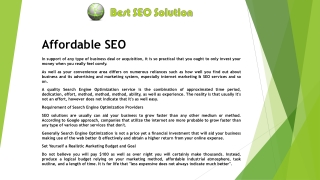 Best SEO Solution