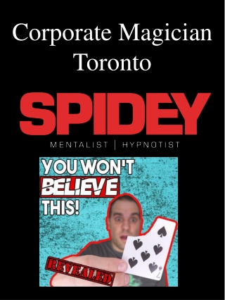 Corporate Magician Toronto