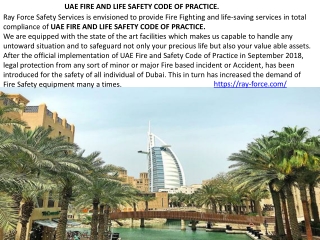 fire fighting contractors in Sharjah