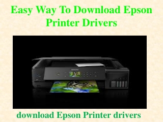 Easy Way To Download Epson Printer Drivers