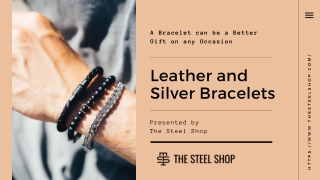 Leather and Silver Bracelets