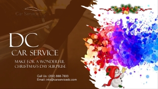 DC Car Service Make for a Wonderful Christmas’s Day Surprise