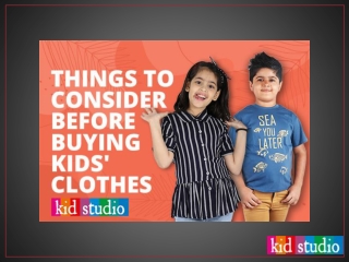 6 Things to consider when shopping for kids clothes