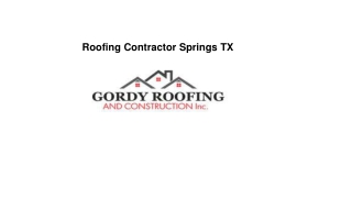 Residential Roofing Services TX