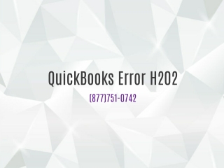 QuickBooks Error H202