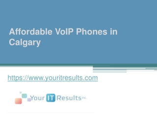 Affordable VoIP Phones in Calgary - www.youritresults.com