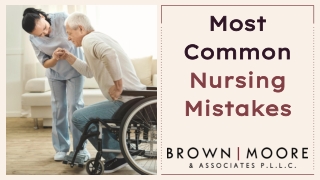 Most Common Nursing Mistakes
