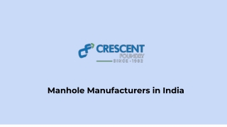 Manhole Cover Manufacturing