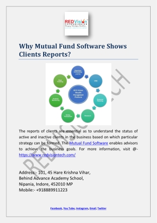 Why Mutual Fund Software Shows Clients Reports?