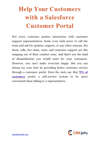 Help Your Customers with a Salesforce Customer Portal
