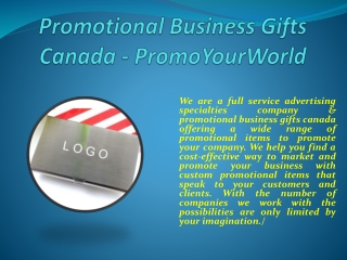 Promotional Business Gifts Canada - PromoYourWorld