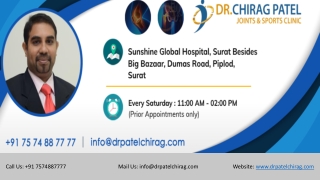 Announcement - Orthopaedic Surgeon & Joint Specialist Now Extends His Medical Practice to Mumbai | Dr Chirag Patel