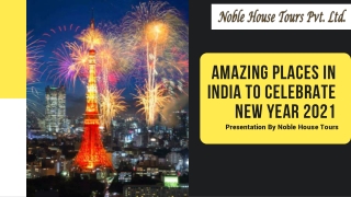 Amazing Places In India To Celebrate New Year 2021