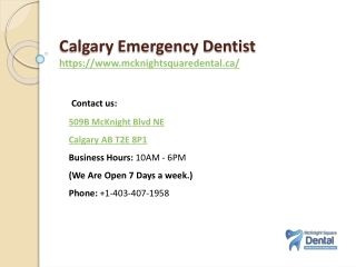calgary emergency dentist