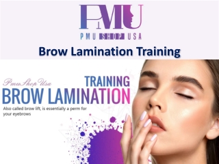 Brow Lamination Training