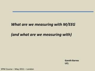 What are we measuring with M/EEG (and what are we measuring with)