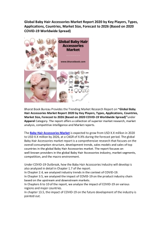 Global Baby Hair Accessories Market Research Report 2020-2026