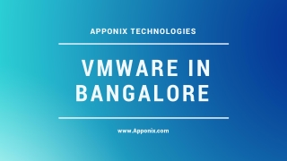 VMware Course Objectives