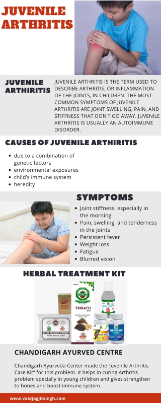 Juvenile arthritis - Causes, Symptoms & Herbal Treatment