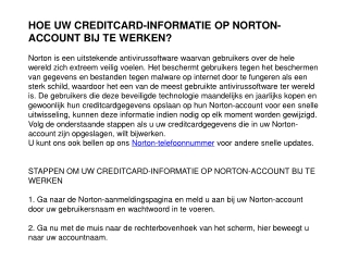 Contact Norton nederland