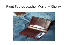 Front Pocket Leather Wallet