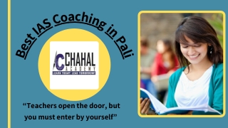Best IAS Coaching in Pali