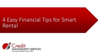 4 easy financial tips for smart rental