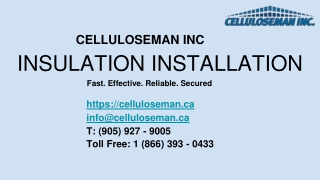 Types of Insulation Installation | Celluloseman