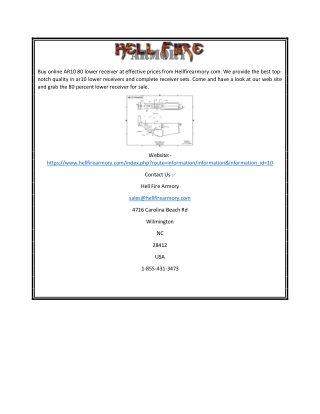 Shop AR10 Lower Blueprint | Hell Fire Armory