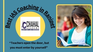 Best IAS Coaching in Ranipet